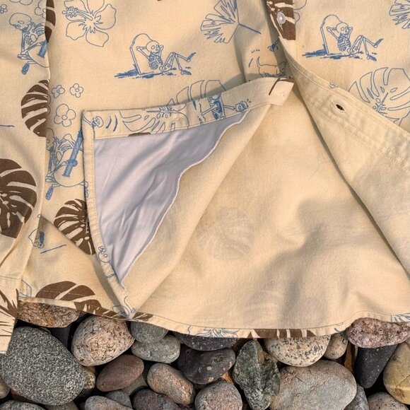 Kona Skeleton Dude Long Sleeve Flannel Size 3XL - Picture 3 of 4